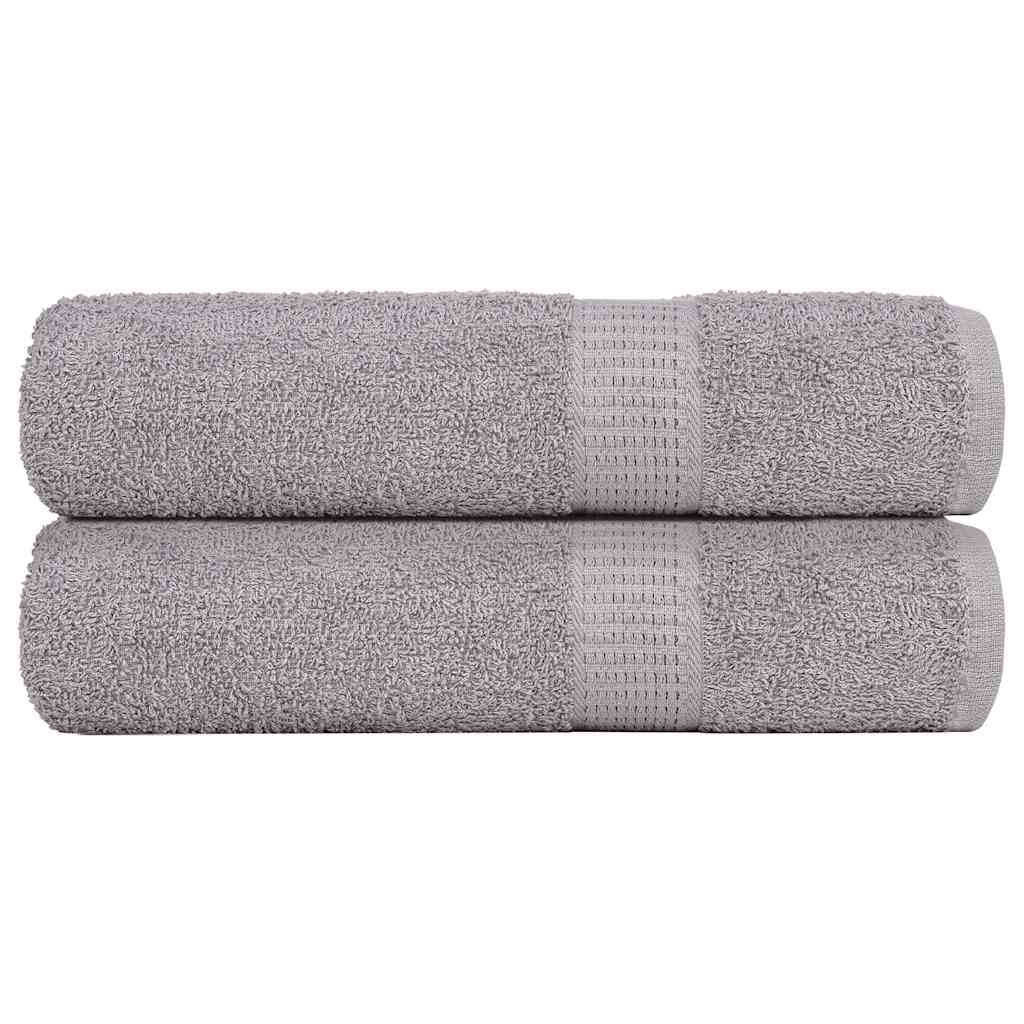 badehåndklæder FROGN 2 stk. grå 100x150 cm 360 gsm