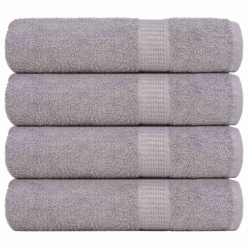 badehåndklæder FROGN 4 stk. grå 100x150 cm 360 gsm