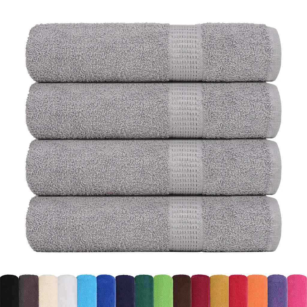 badehåndklæder FROGN 4 stk. grå 100x150 cm 360 gsm
