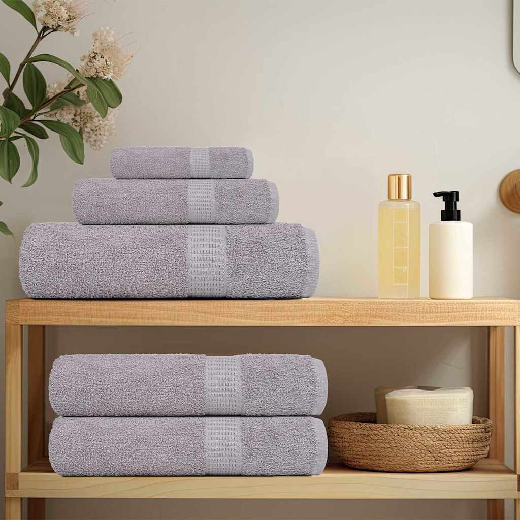 håndklæder FROGN 2 stk. grå 100x200 cm 360 gsm