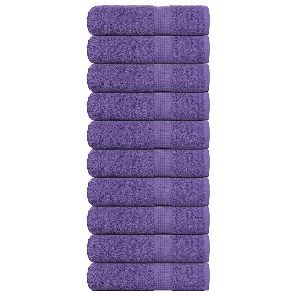 badehåndklæder FROGN 10 stk. lilla 100x150 cm 360 gsm