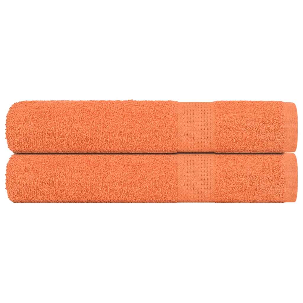 saunahåndklæder FROGN 2 stk. orange 80x200 cm 360 gsm