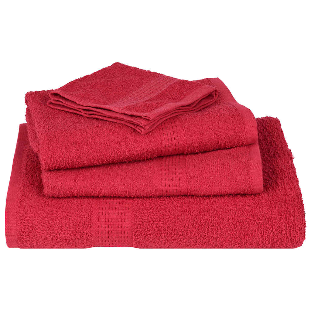 brusehåndklæder FROGN 2 stk. rød 70x140 cm 360 gsm