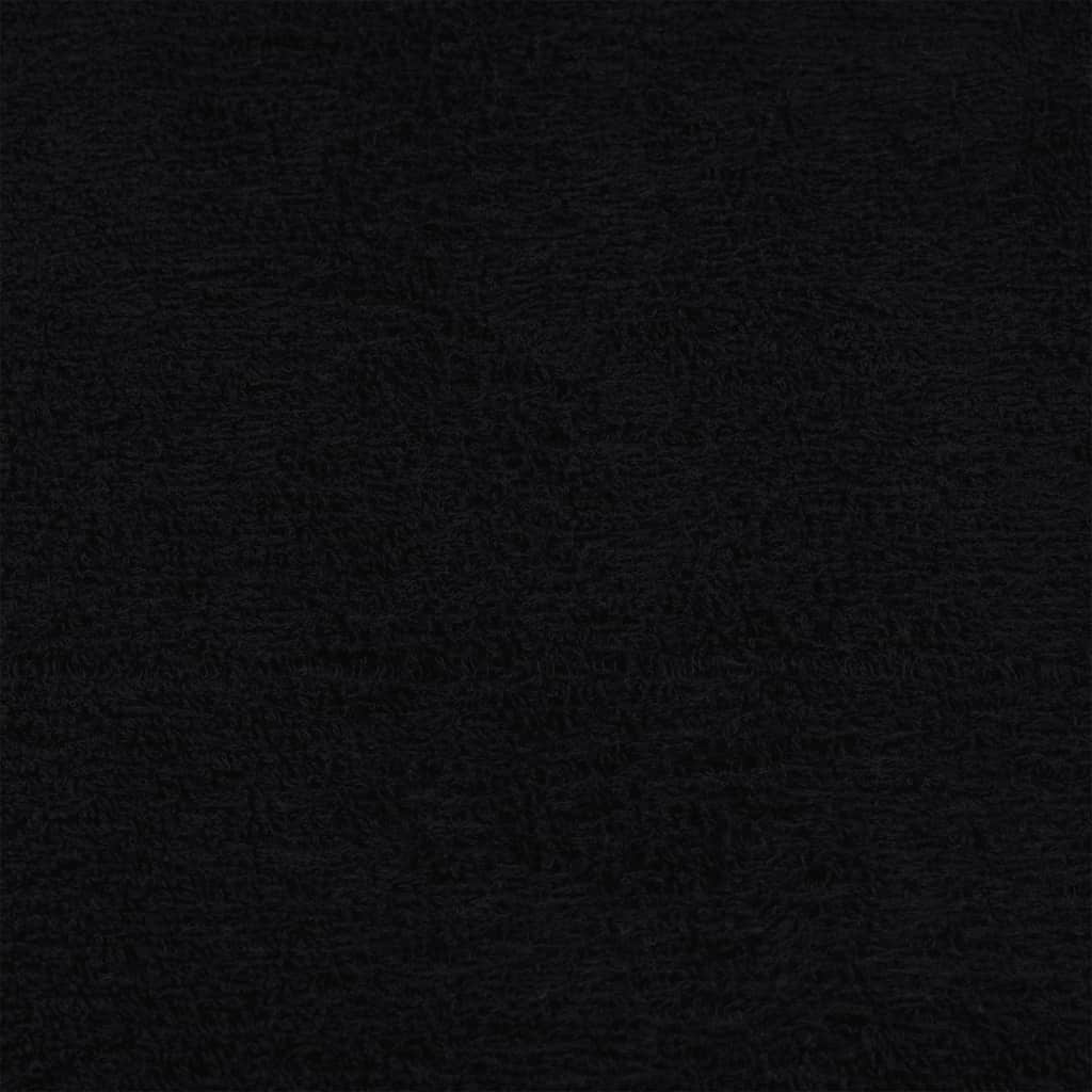 gæstehåndklæder FROGN 10 stk. sort 30x50 cm 360 gsm