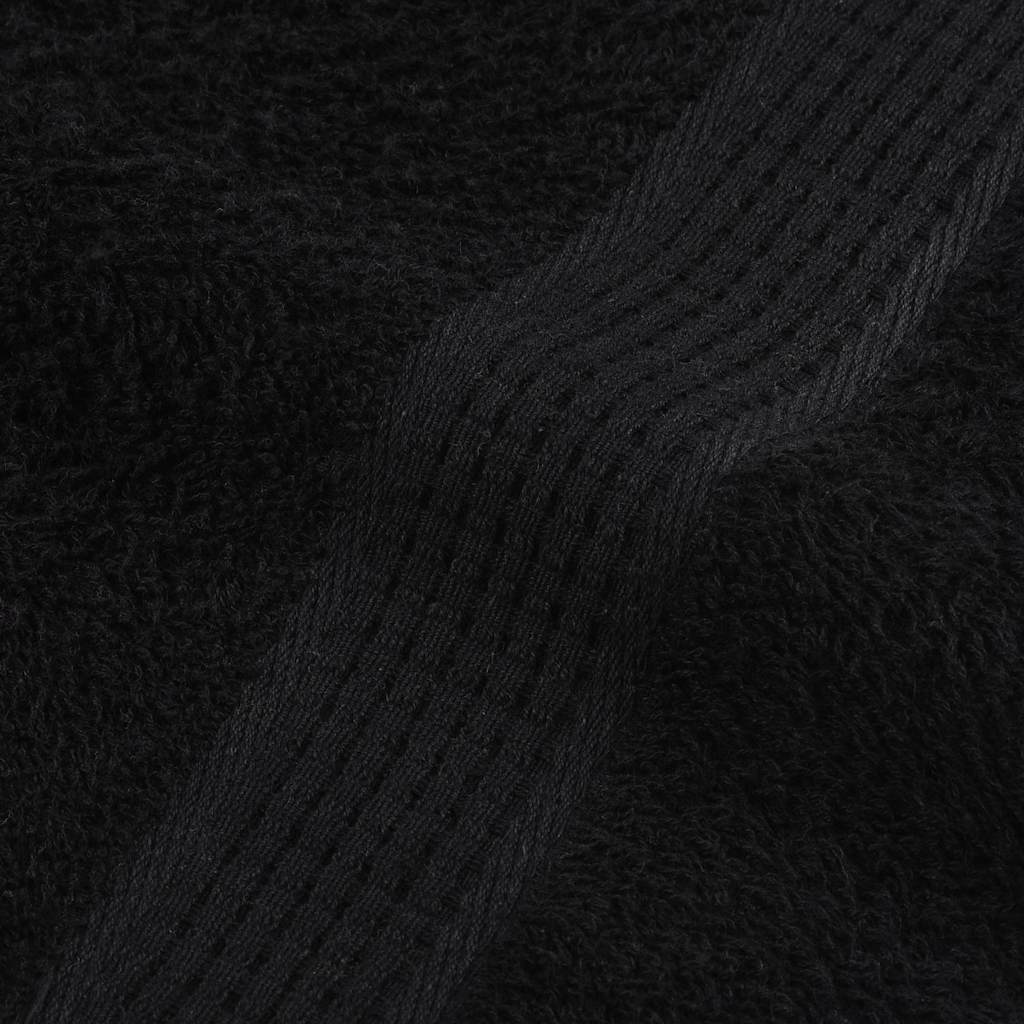 håndklæder FROGN 2 stk. sort 50x100 cm 360 gsm
