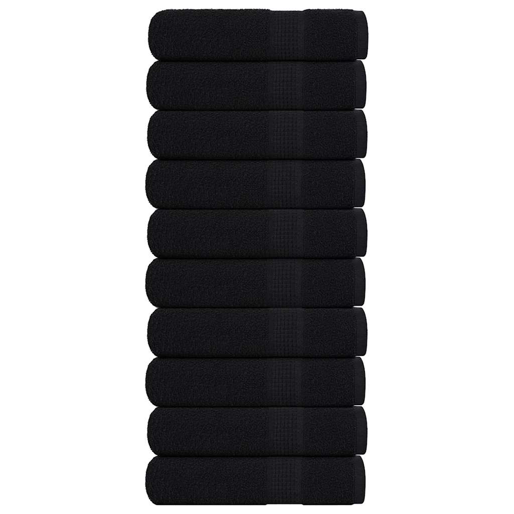 badehåndklæder FROGN 10 stk. sort 100x150 cm 360 gsm