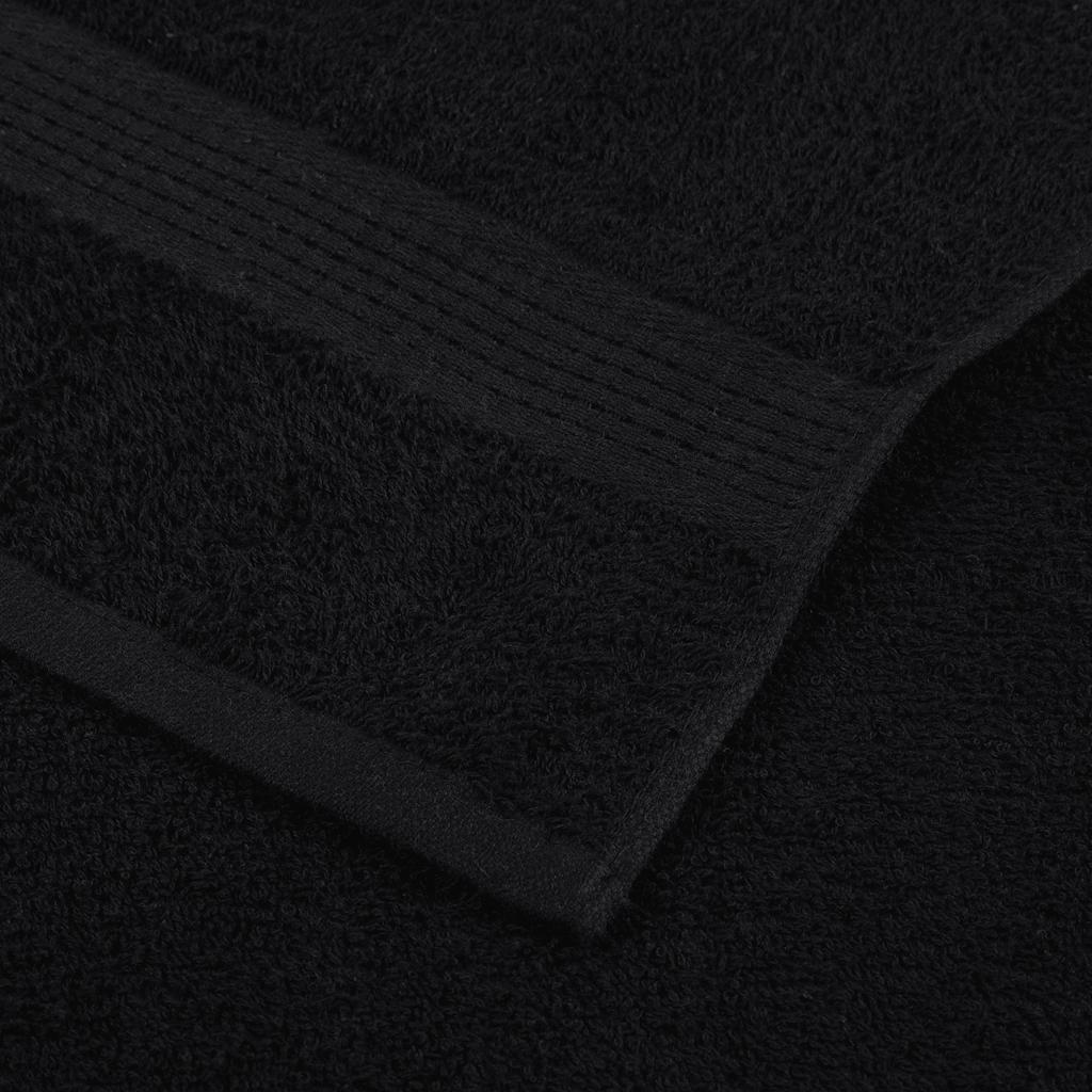 badehåndklæder FROGN 10 stk. sort 100x150 cm 360 gsm