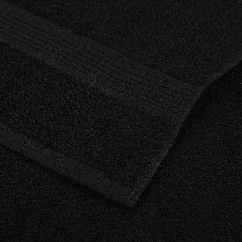 saunahåndklæder FROGN 4 stk. sort 80x200 cm 360 gsm