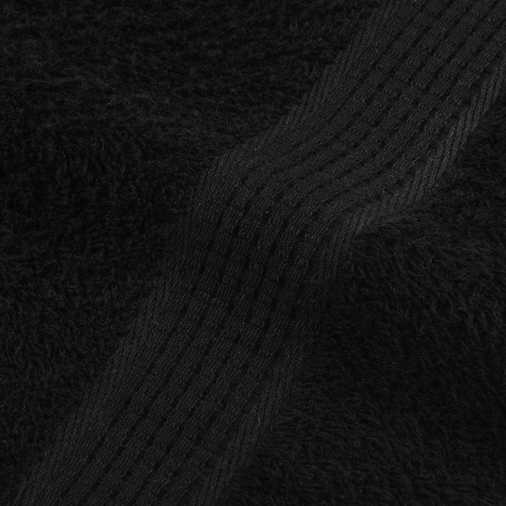 saunahåndklæder FROGN 4 stk. sort 80x200 cm 360 gsm
