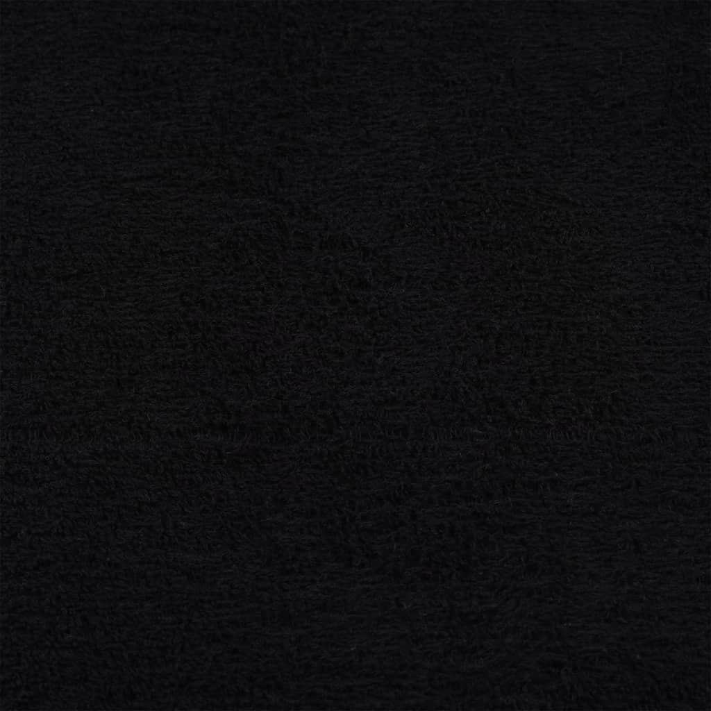 håndklæder FROGN 10 stk. sort 100x200 cm 360 gsm