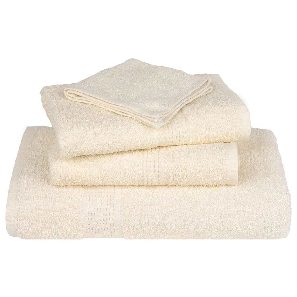 badehåndklæder FROGN 2 stk. cremefarvet 100x150 cm 360 g/m²