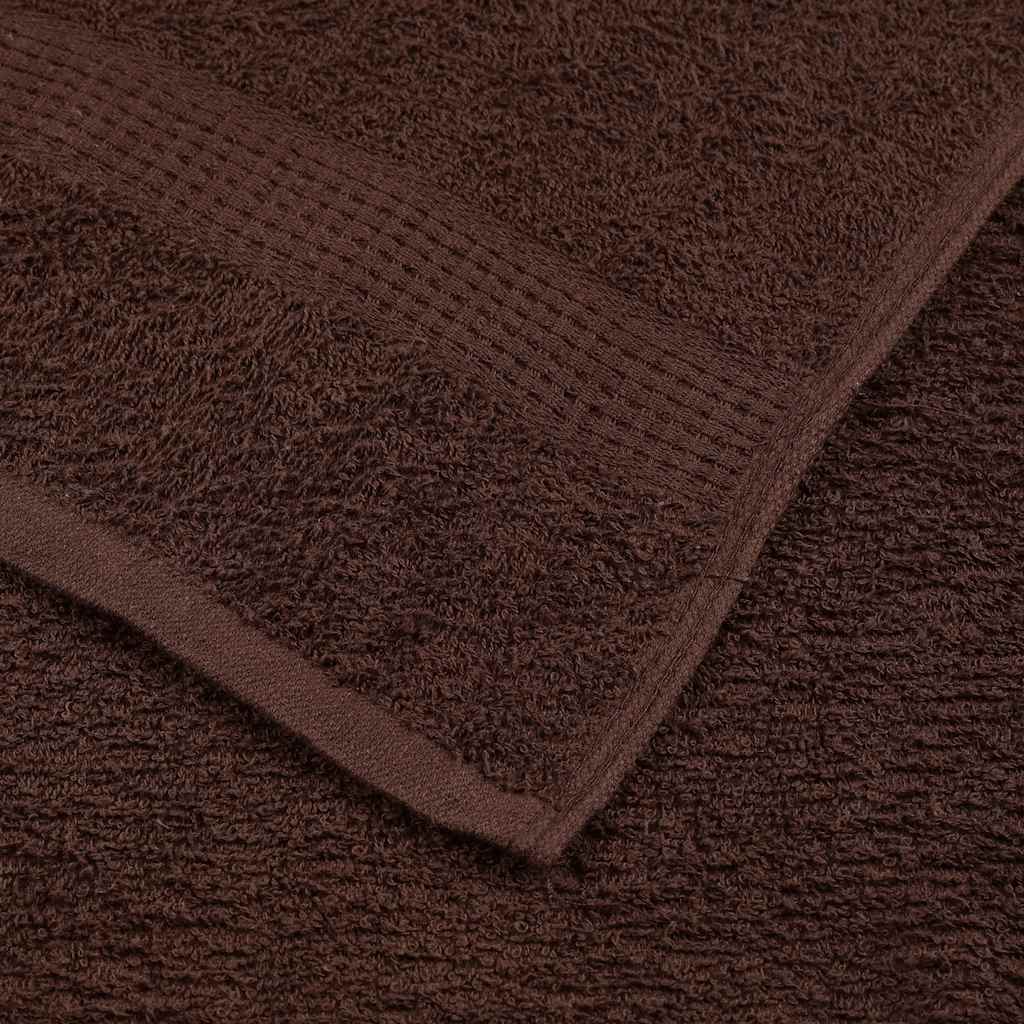 12-delt håndklædesæt FROGN brun 360 gsm