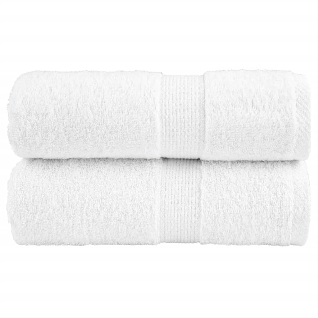 Premium vaskehåndklæder SOLUND 2 stk. hvid 30x30 cm 600 gsm