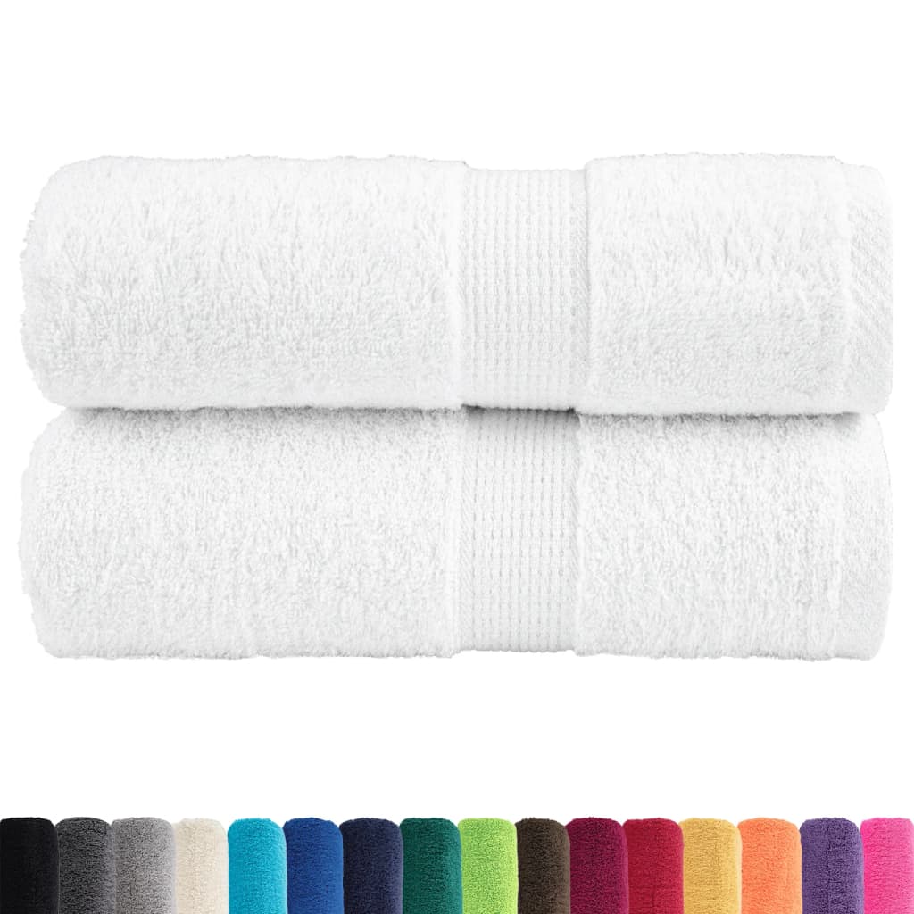 Premium vaskehåndklæder SOLUND 2 stk. hvid 30x30 cm 600 gsm