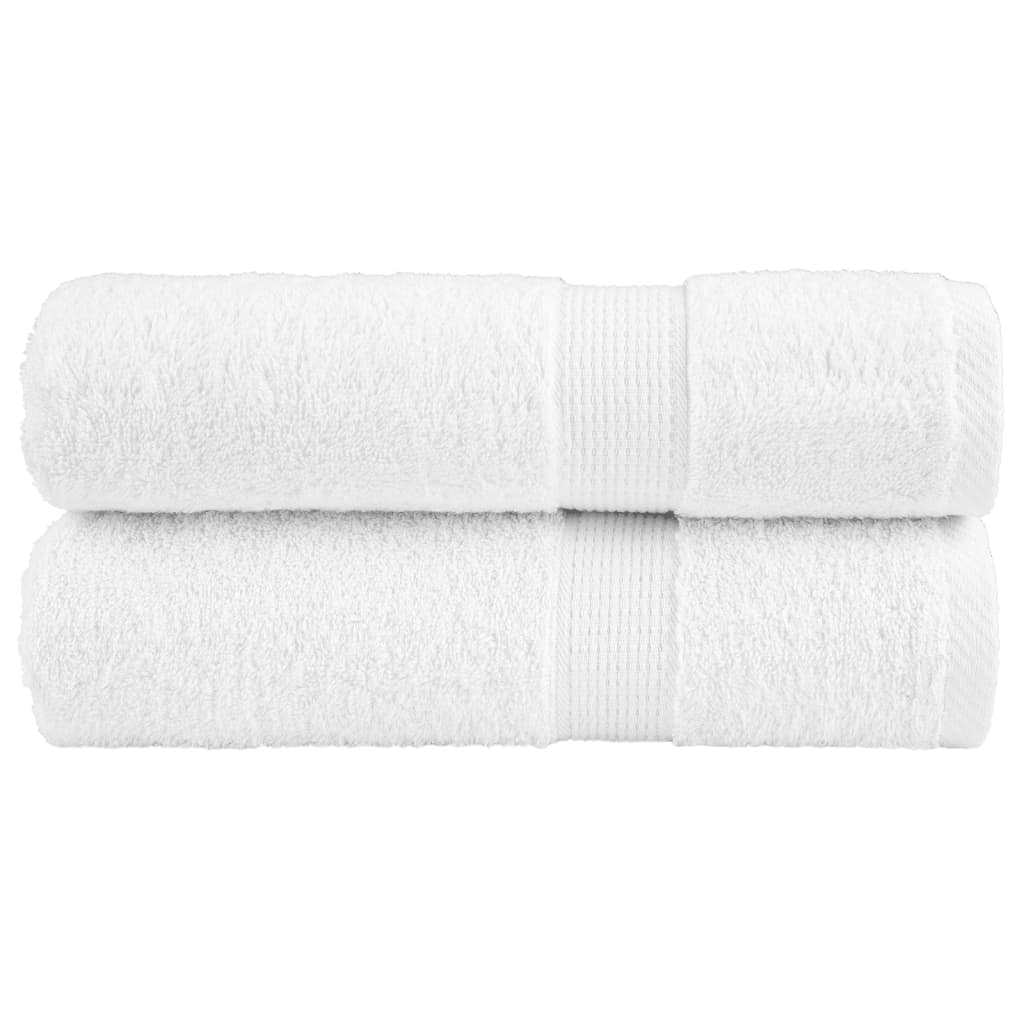 Premium badehåndklæder SOLUND 2 stk. hvid 100x150 cm 600 gsm