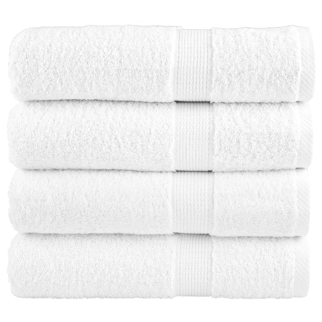 Premium badehåndklæder SOLUND 4 stk. hvid 100x150 cm 600 gsm