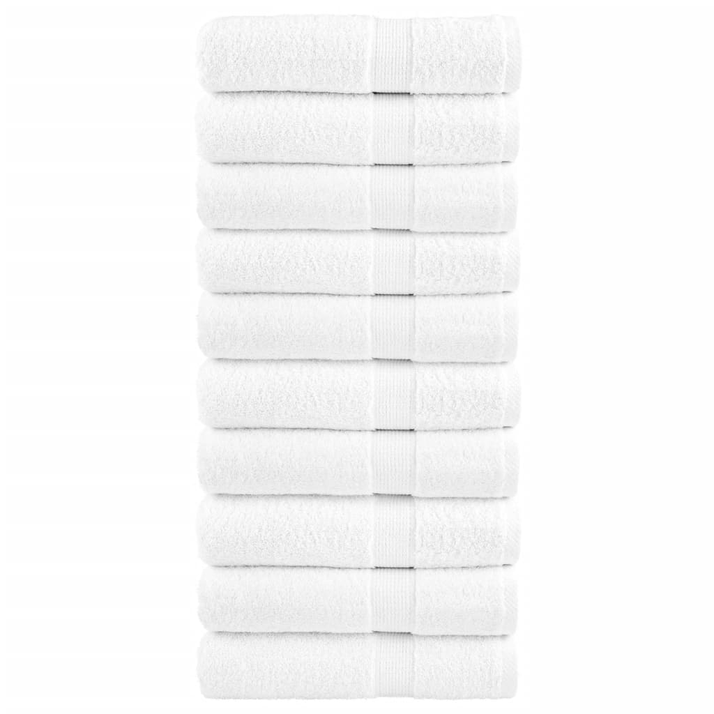 Premium badehåndklæder SOLUND 10 stk. hvid 100x150 cm 600 gsm
