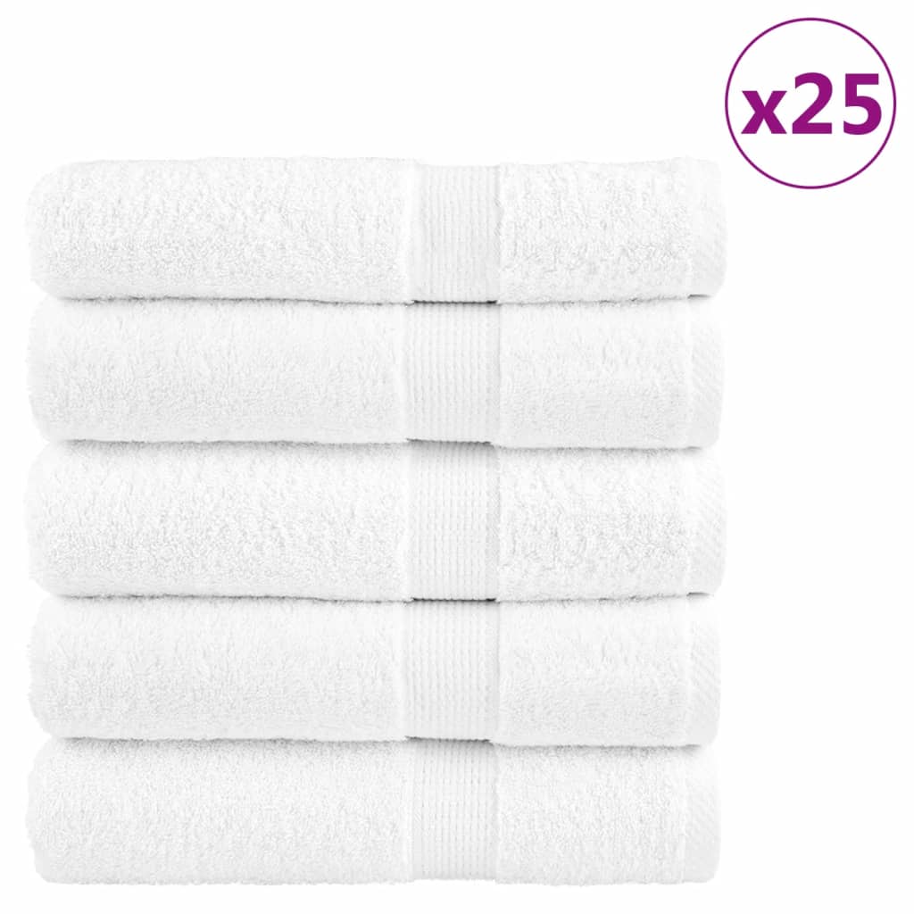 Premium badehåndklæder SOLUND 25 stk. hvid 100x150 cm 600 gsm