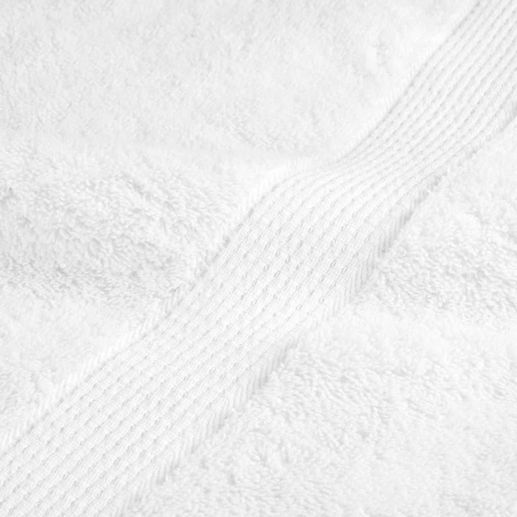 Premium saunahåndklæder SOLUND 2 stk. hvid 80x200 cm 600 gsm
