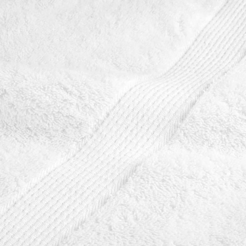 Premium saunahåndklæder SOLUND 4 stk. hvid 80x200 cm 600 gsm