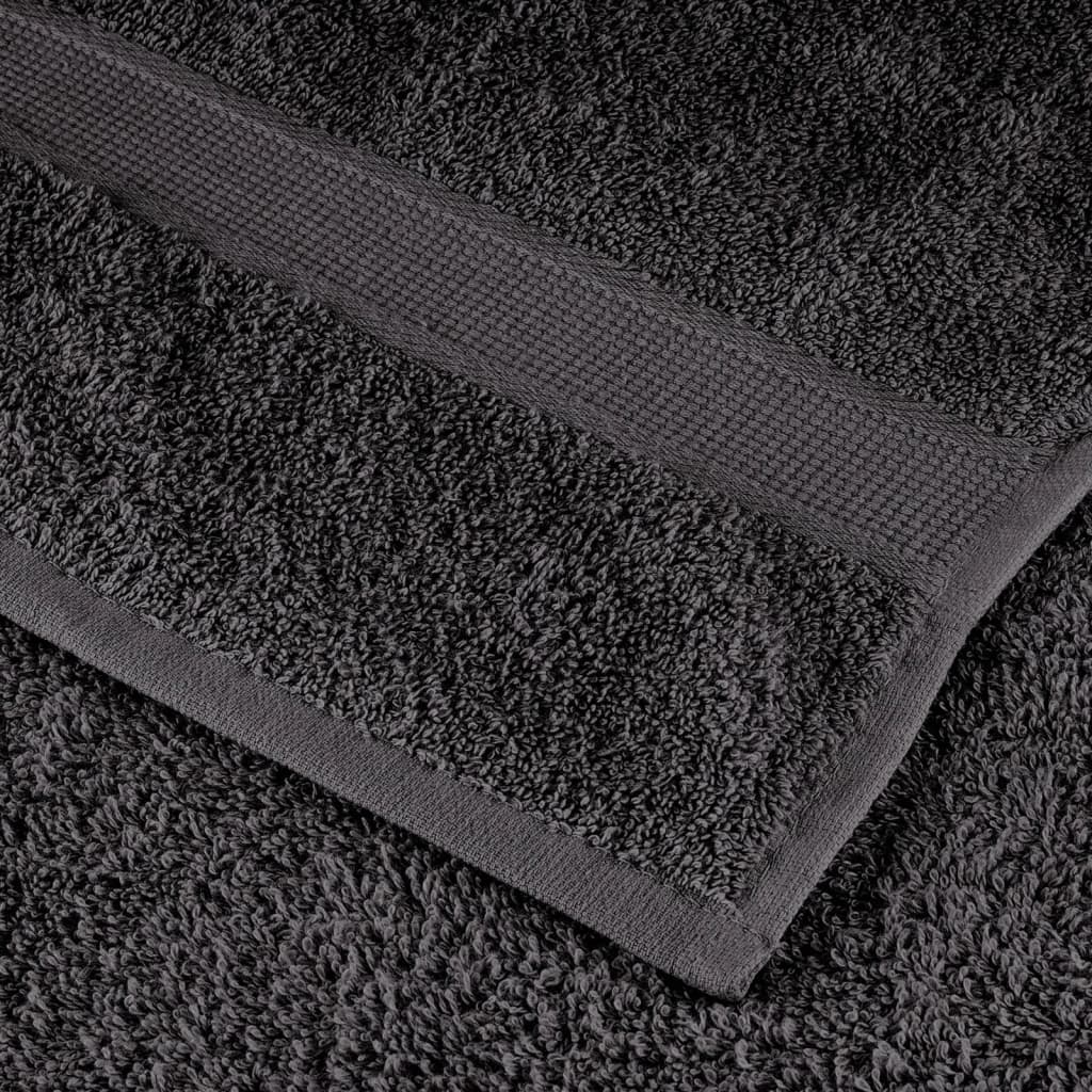 Premium vaskehåndklæder SOLUND 4 stk. antracit 30x30 cm 600 gsm