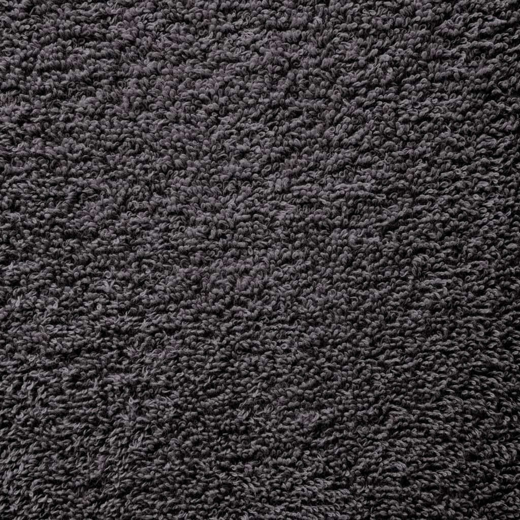Premium håndklæder SOLUND 10 stk. antracit 100x200 cm 600 gsm