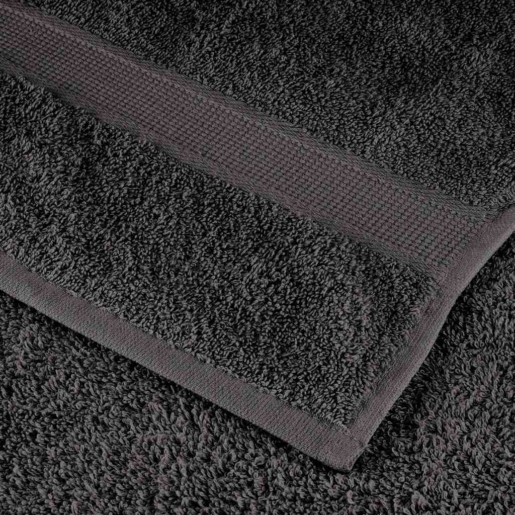 Premium håndklæder SOLUND 50 stk. antracit 100x200 cm 600 gsm