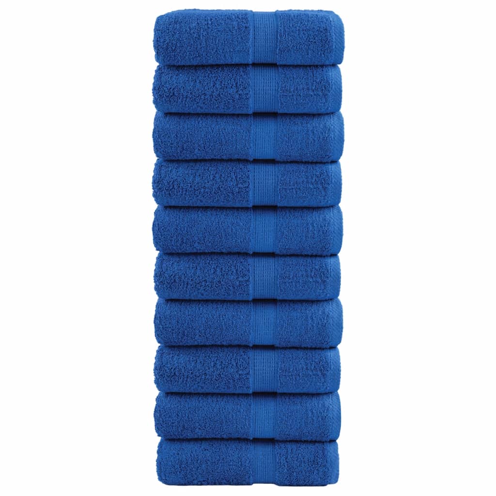 Premium vaskehåndklæder SOLUND 10 stk. blå 30x30 cm 600 gsm