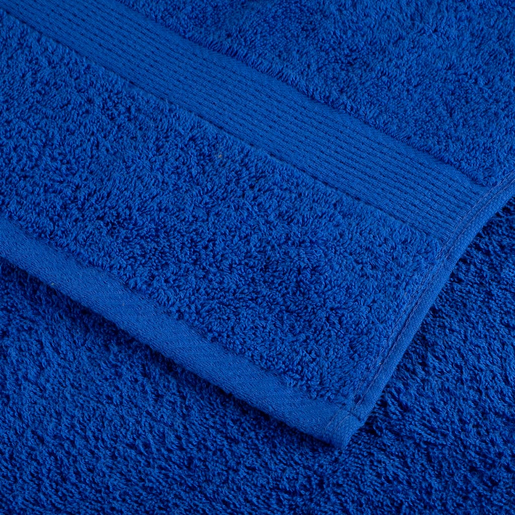 Premium håndklæder SOLUND 10 stk. blå 100x200 cm 600 gsm