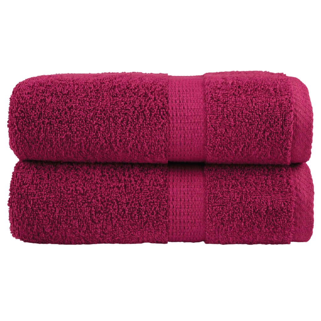 Premium vaskehåndklæder SOLUND 2 stk. bordeaux 30x30 cm 600 gsm