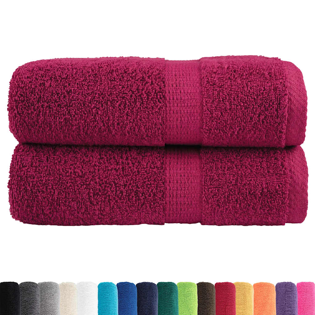 Premium vaskehåndklæder SOLUND 2 stk. bordeaux 30x30 cm 600 gsm