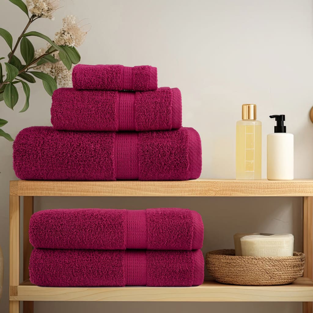 Premium vaskehåndklæder SOLUND 2 stk. bordeaux 30x30 cm 600 gsm