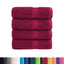 Premium vaskehåndklæder SOLUND 4 stk. bordeaux 30x30 cm 600 gsm