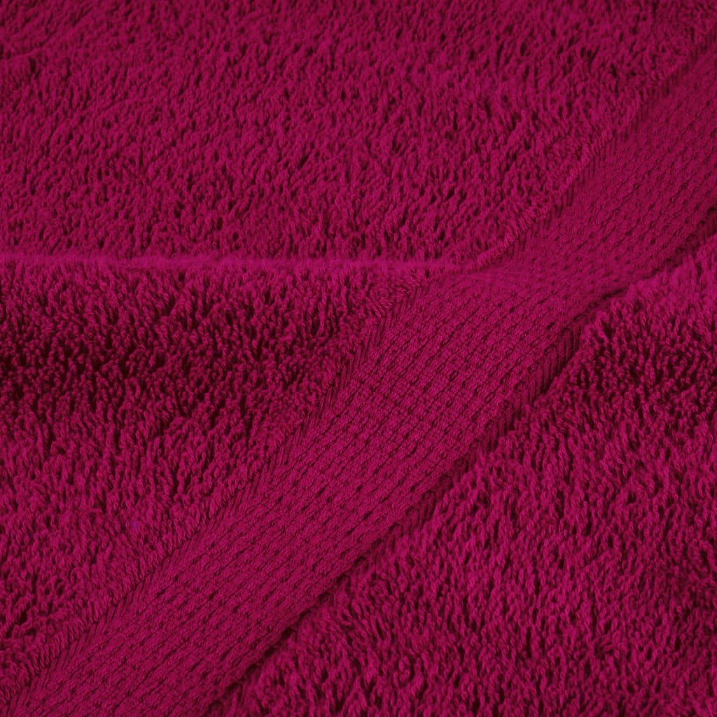 Premium håndklæder SOLUND 10 stk. bordeaux 100x200 cm 600 gsm