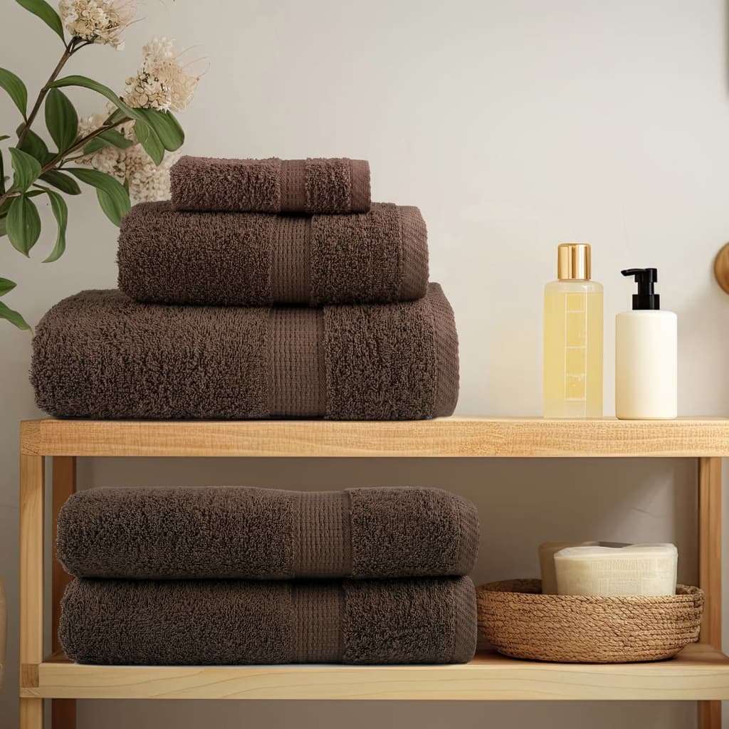 Premium badehåndklæder SOLUND 2 stk. brun 70x140 cm 600 gsm