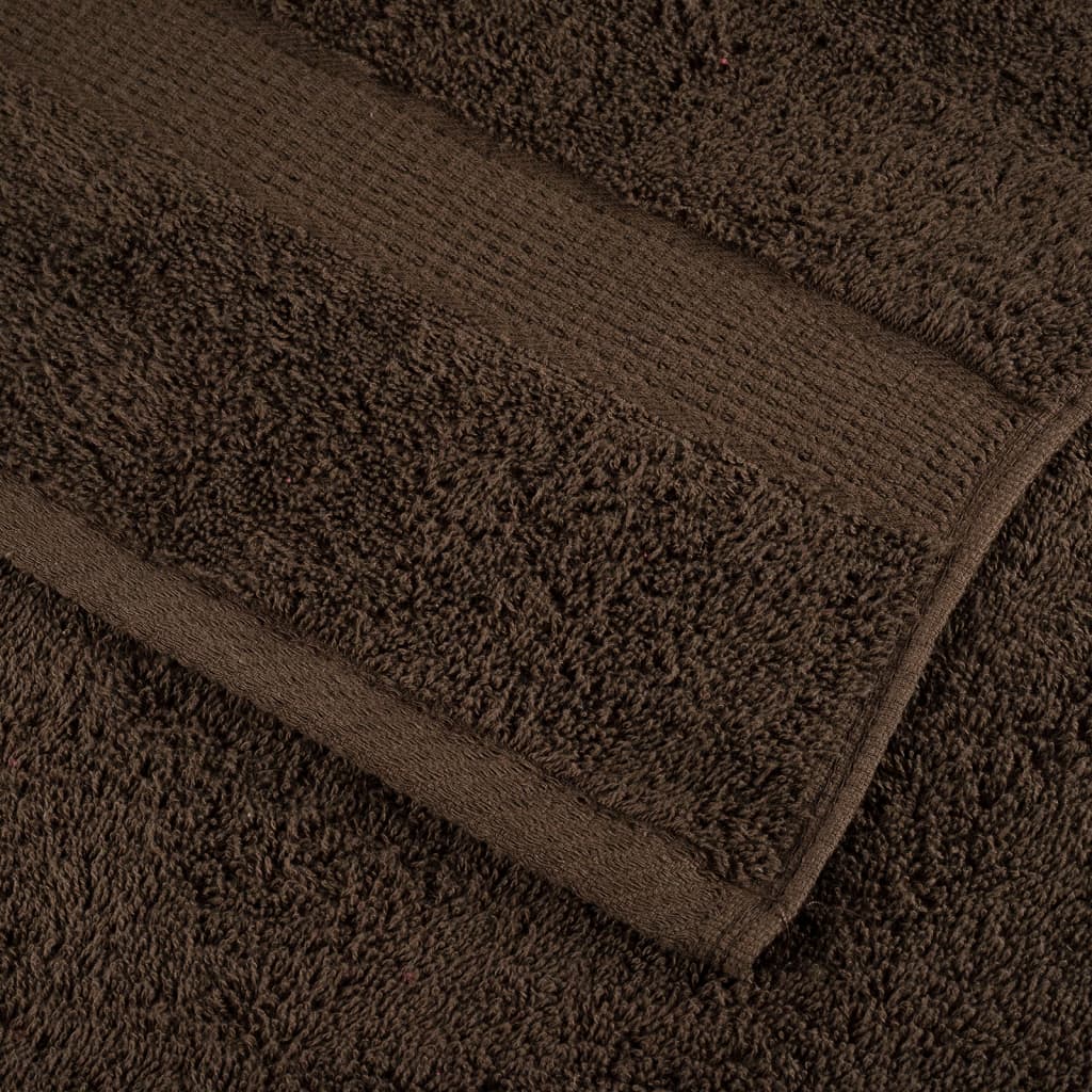 Premium badehåndklæder SOLUND 2 stk. brun 100x150 cm 600 gsm