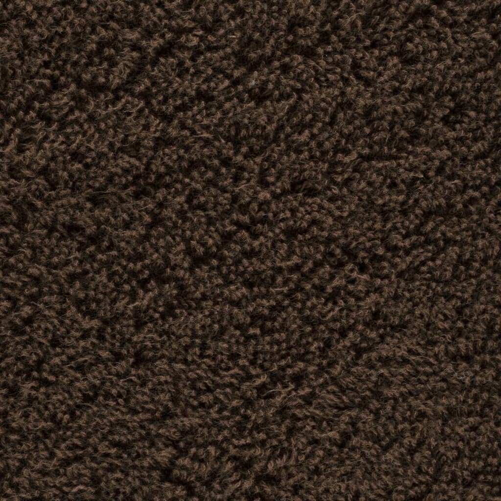 Premium håndklæder SOLUND 10 stk. brun 100x200 cm 600 gsm