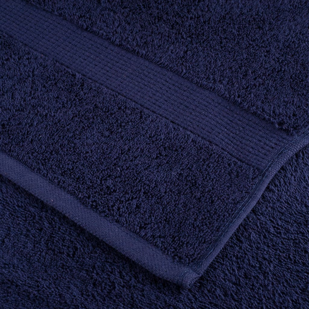 Premium håndklæder SOLUND 4 stk. marineblå 50x100 cm 600 gsm