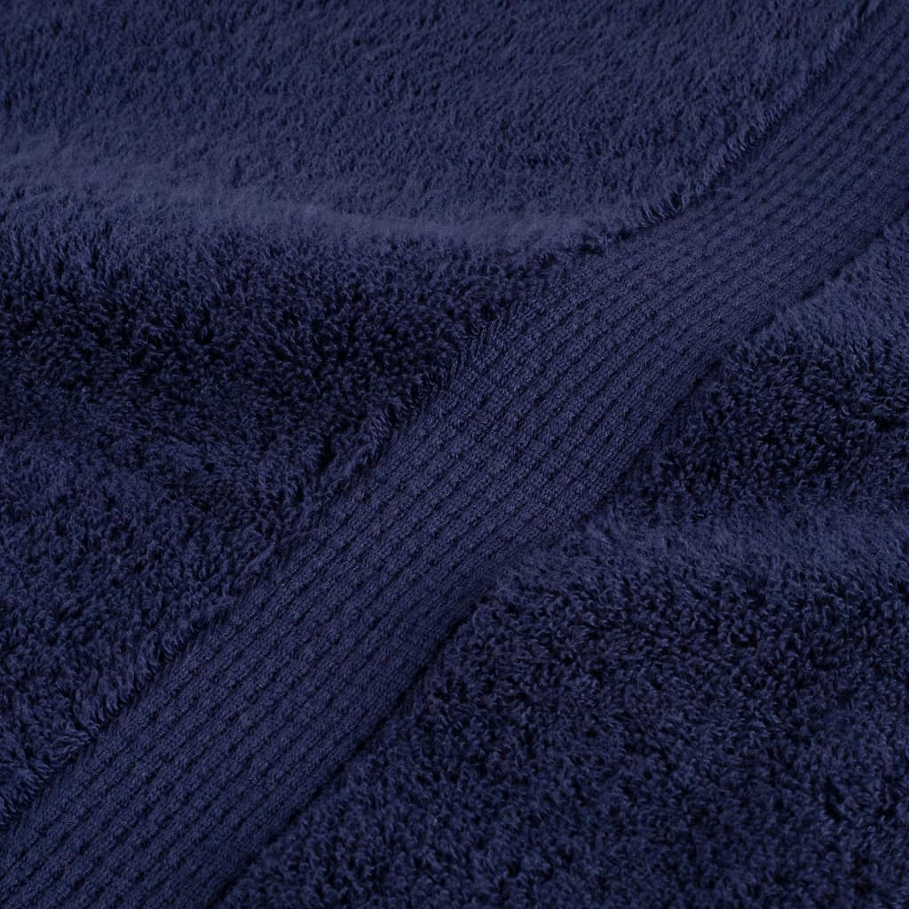 Premium badehåndklæder SOLUND 10 stk. marineblå 100x150 cm 600 gsm