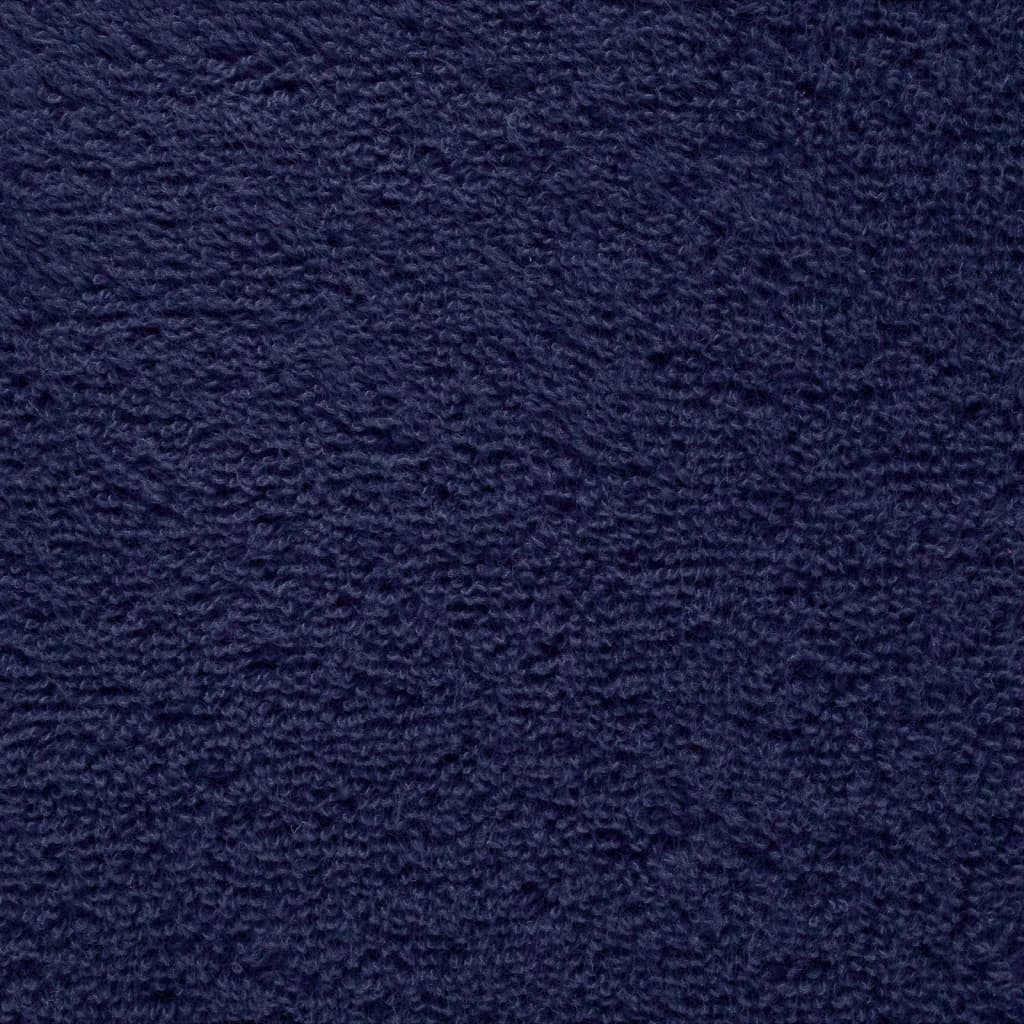 Premium saunahåndklæder SOLUND 10 stk. marineblå 80x200 cm 600 gsm