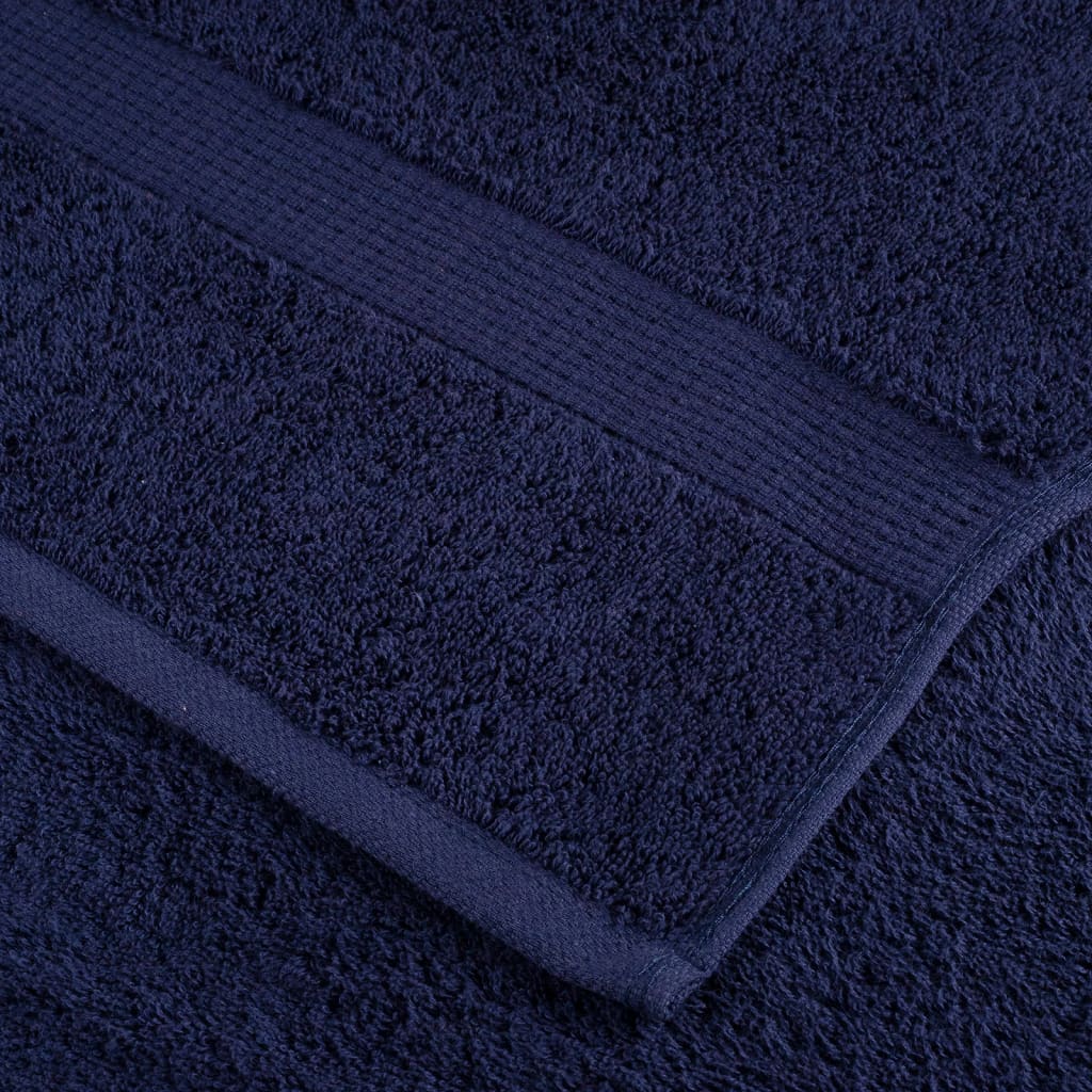 Premium håndklæder SOLUND 2 stk. marineblå 100x200 cm 600 gsm