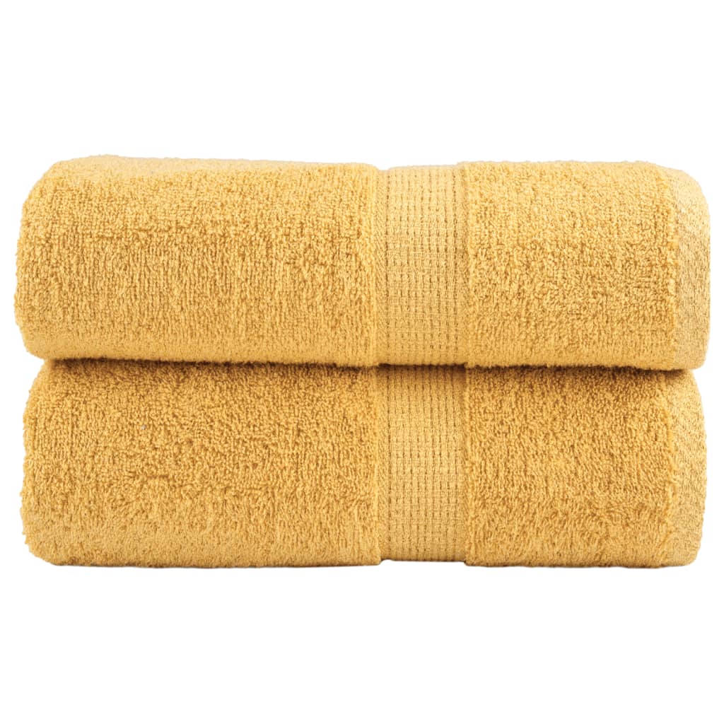 Premium vaskehåndklæder SOLUND 2 stk. guld 30x30 cm 600 gsm