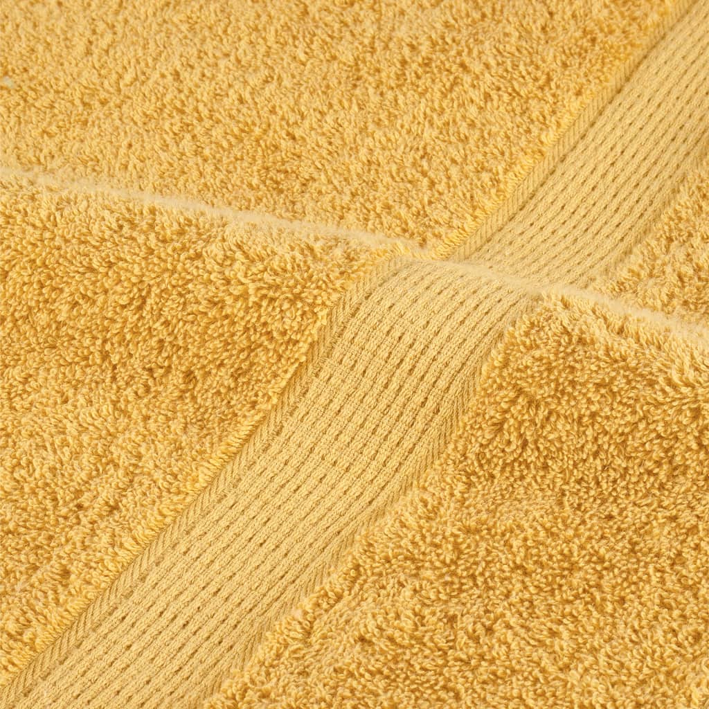 Premium håndklæder SOLUND 2 stk. guld 50x100 cm 600 gsm
