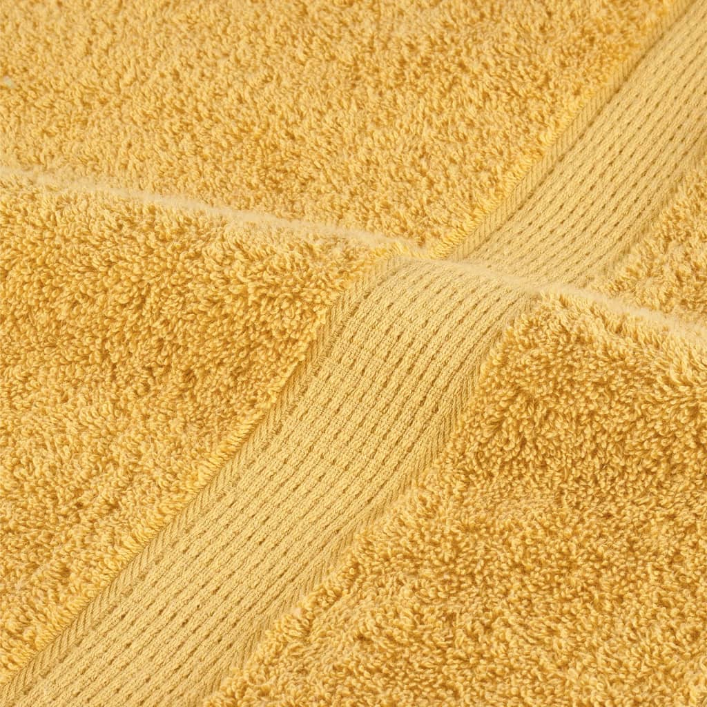 Premium badehåndklæder SOLUND 4 stk. guld 70x140 cm 600 gsm