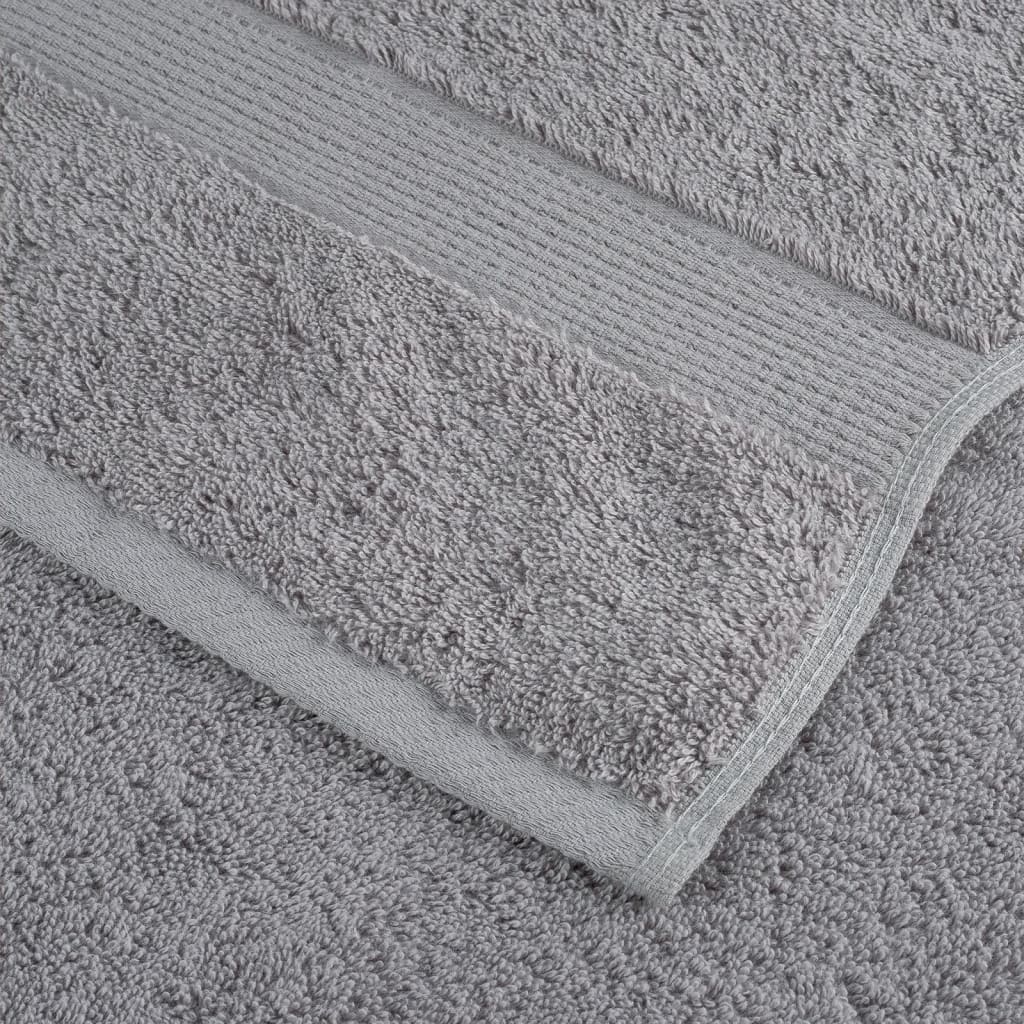 Premium håndklæder SOLUND 4 stk. grå 50x100 cm 600 gsm