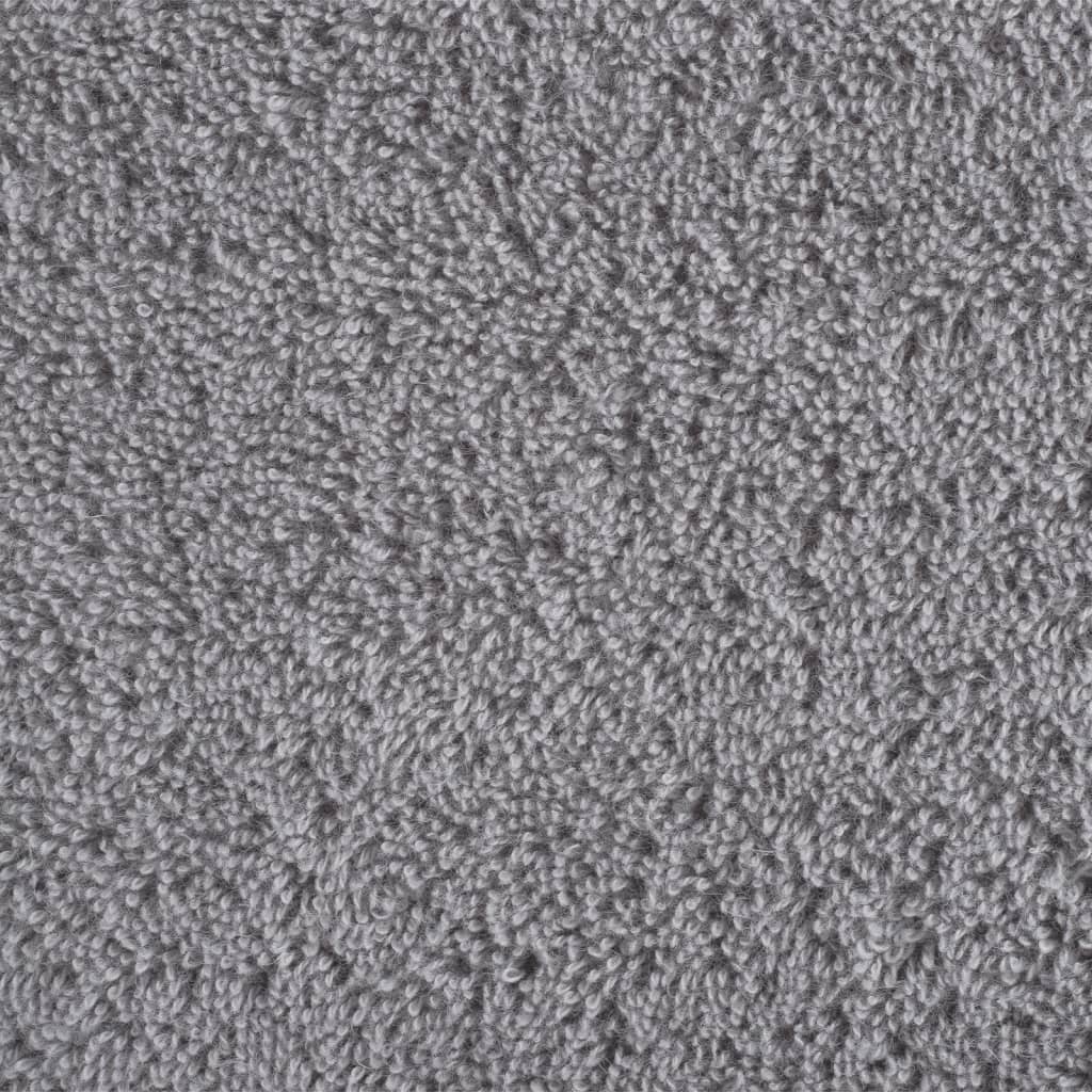 Premium håndklæder SOLUND 4 stk. grå 100x200 cm 600 gsm