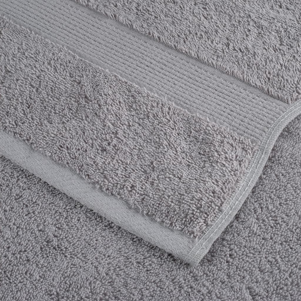 Premium håndklæder SOLUND 4 stk. grå 100x200 cm 600 gsm