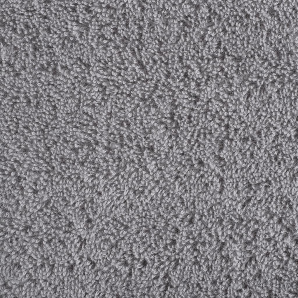 Premium håndklæder SOLUND 10 stk. grå 100x200 cm 600 gsm