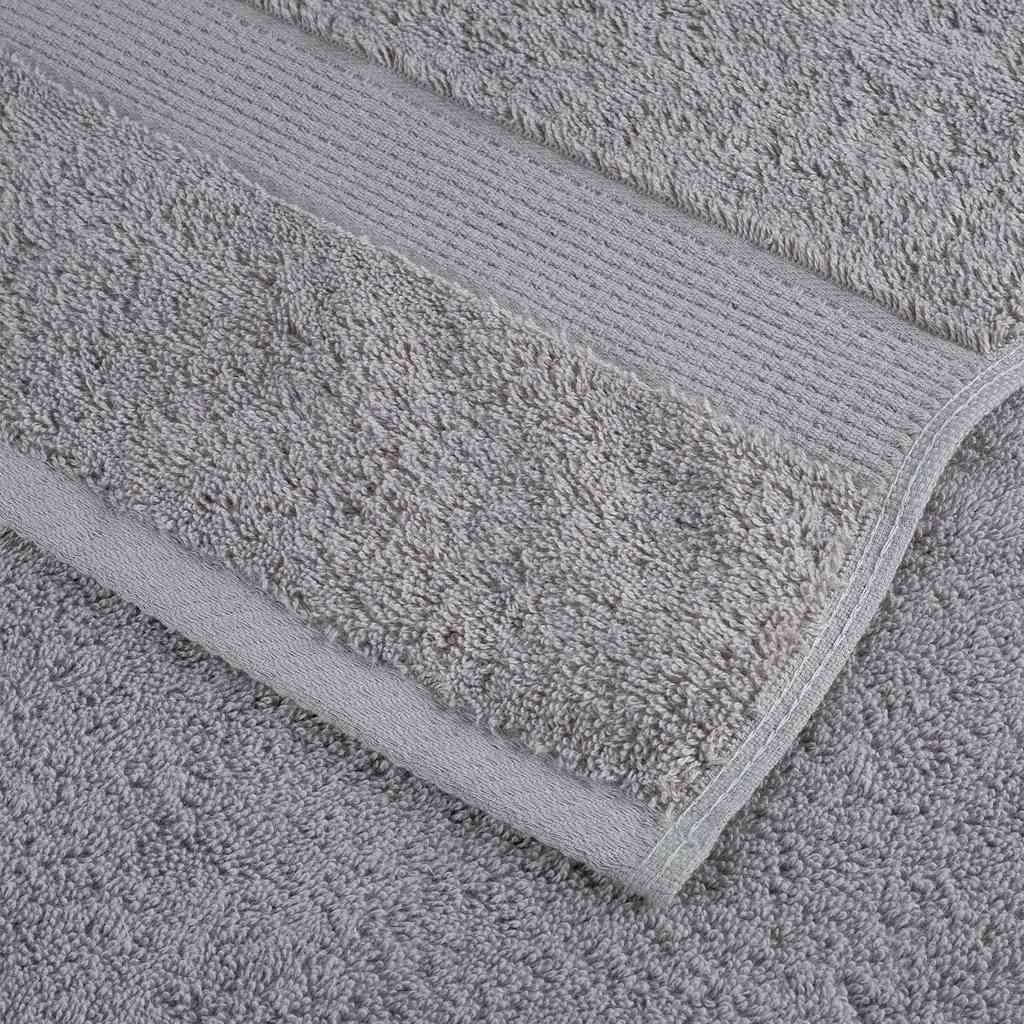 Premium håndklæder SOLUND 10 stk. grå 100x200 cm 600 gsm