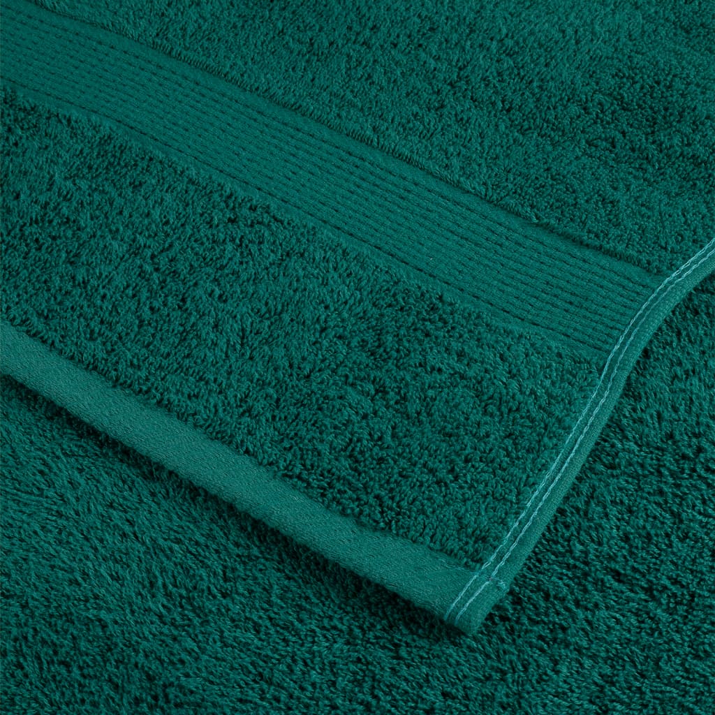 Premium badehåndklæder SOLUND 10 stk. grøn 100x150 cm 600 gsm